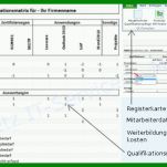 Faszinierend Qualifikationsmatrix Excel Vorlage Kostenlos 772x371