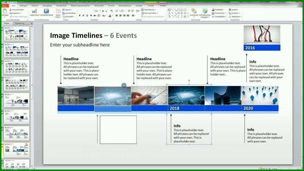 Größte Timeline Powerpoint Vorlage Kostenlos 1920x1080