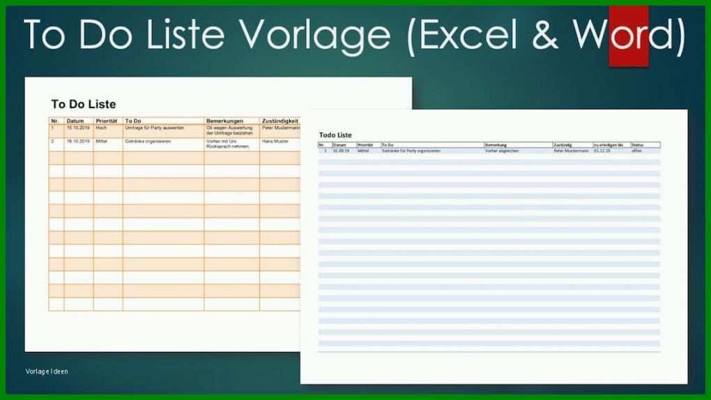 Schockierend to Do Liste Excel Vorlage Freeware 1138x640