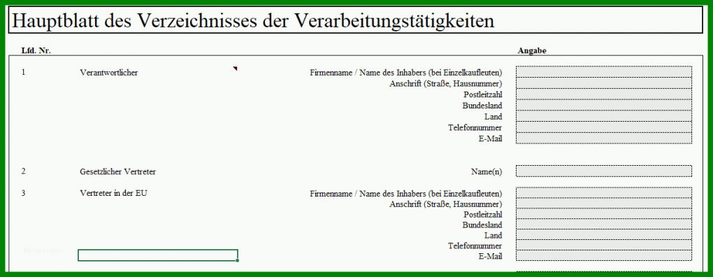 Empfohlen Verzeichnis Von Verarbeitungstätigkeiten Vorlage 1230x478