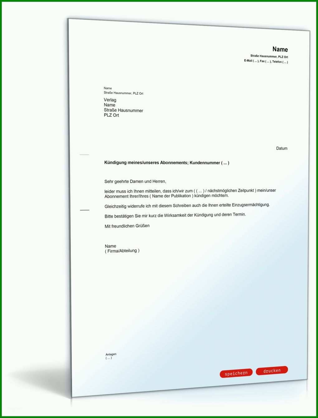 Faszinieren Widerruf Einzugsermächtigung Vorlage 1600x2100