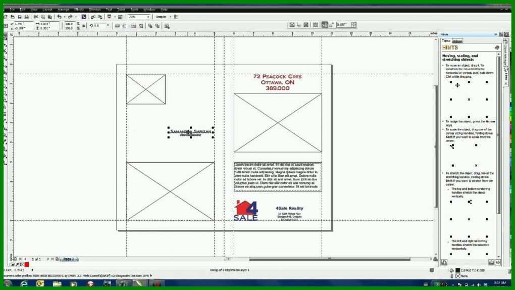 Staffelung Corel Draw Broschüre Vorlage 1280x720