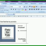 Kreativ Dienstausweis Vorlage Excel 800x600