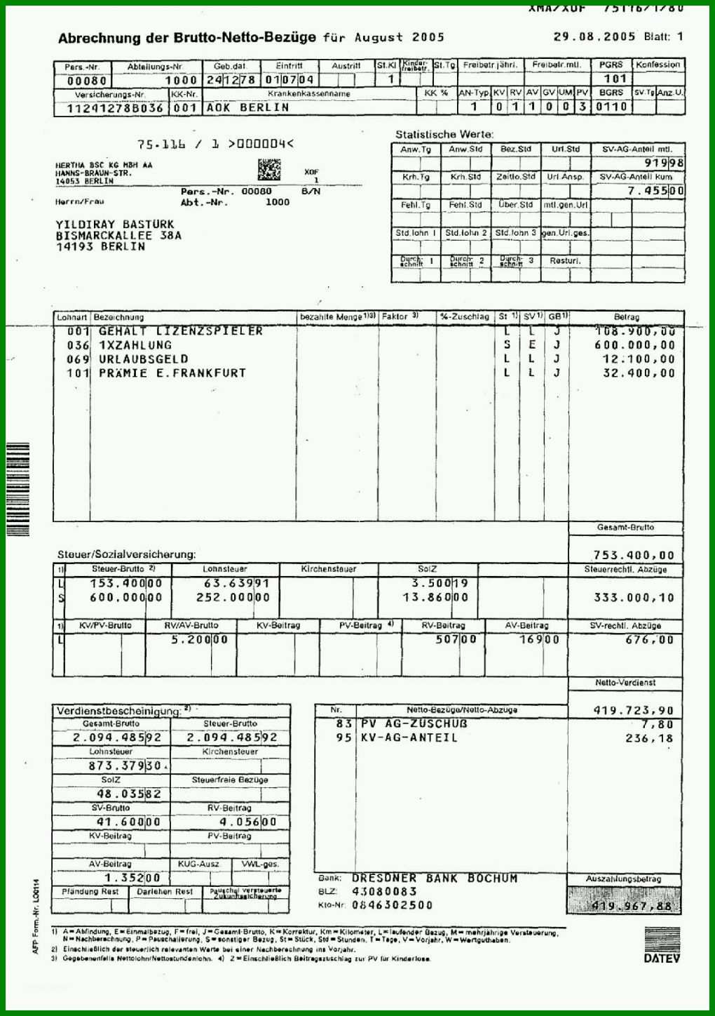 Ausgezeichnet Lohnzettel Vorlage Pdf 1142x1621