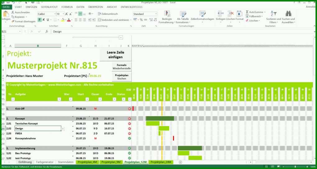 Original Projektplan Powerpoint Vorlage Kostenlos 1920x1024