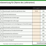 Singular Vorlage Lieferantenbewertung 799x576