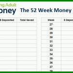 Beeindruckend 52 Wochen Challenge Vorlage Excel 724x430