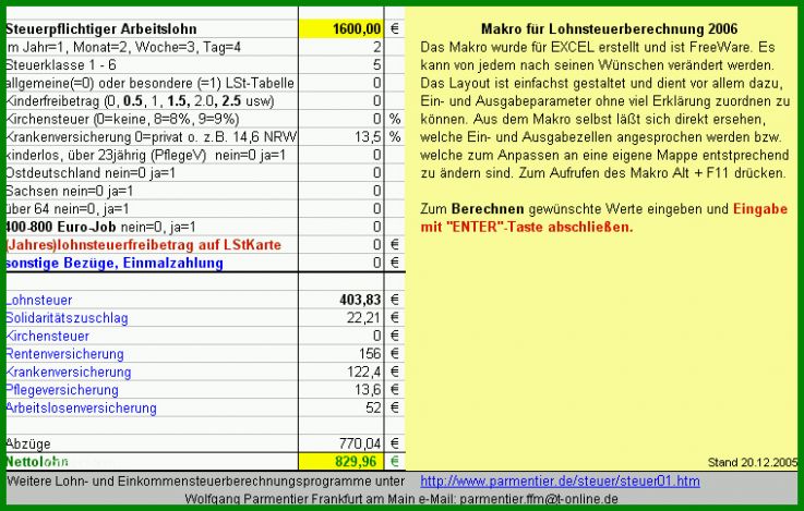 Toll Brutto Netto Rechner Excel Vorlage 759x483