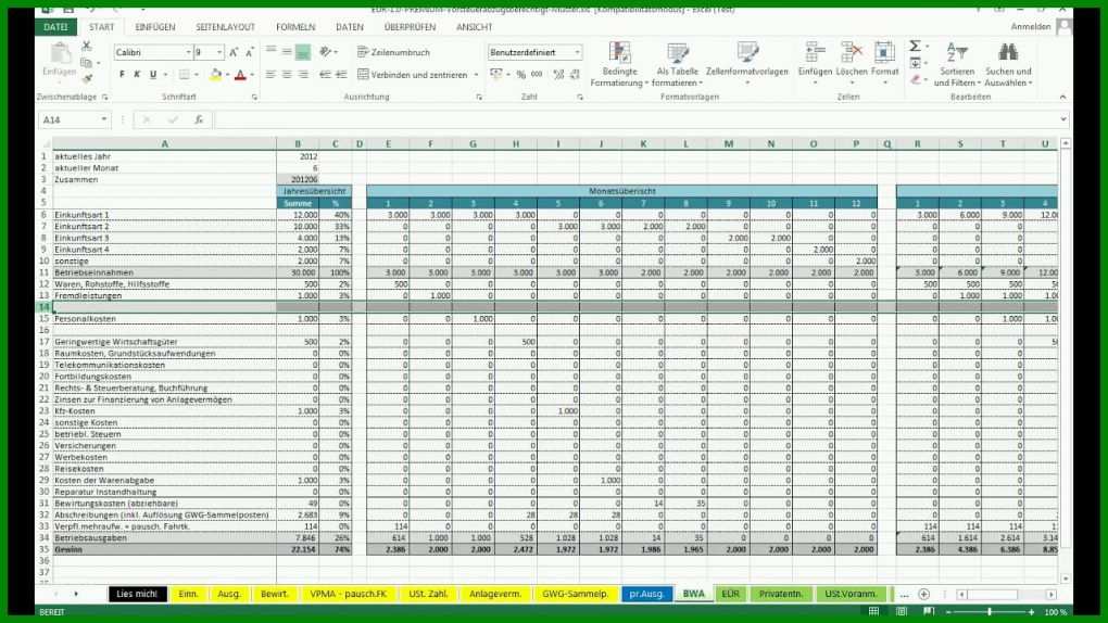 Perfekt Excel Vorlage Finanzierungsplan Immobilienfinanzierung 1280x720