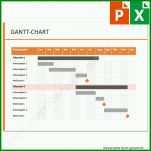 Auffällig Gantt Diagramm Vorlage 1000x1000