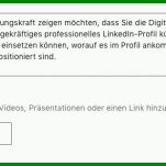 Rühren Linkedin Zusammenfassung Vorlage 711x294