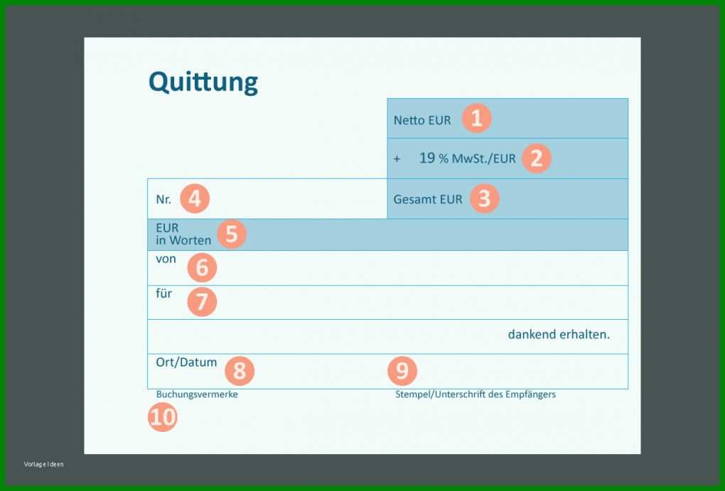 Sensationell Quittung Vorlage Pdf 1240x840