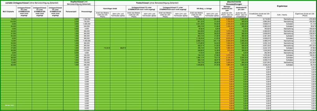 Fantastisch Vorlage Für Nebenkostenabrechnung 2488x876