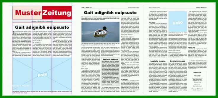 Erstaunlich Vorlage Zeitung Word 800x360