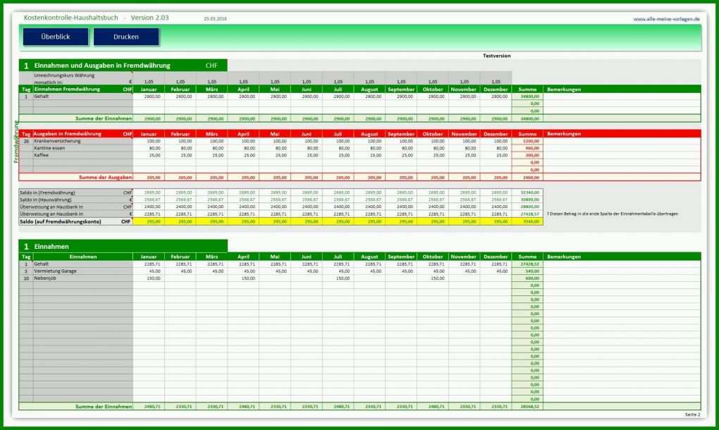 Am Beliebtesten Excel Vorlage Haushaltsbuch 1900x1137