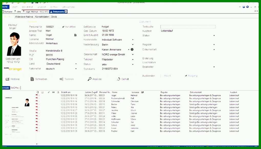 Atemberaubend Excel Vorlage Personalakte 1028x589