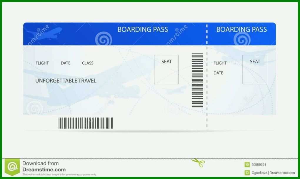 Moderne Flugticket Vorlage Lufthansa 1300x777