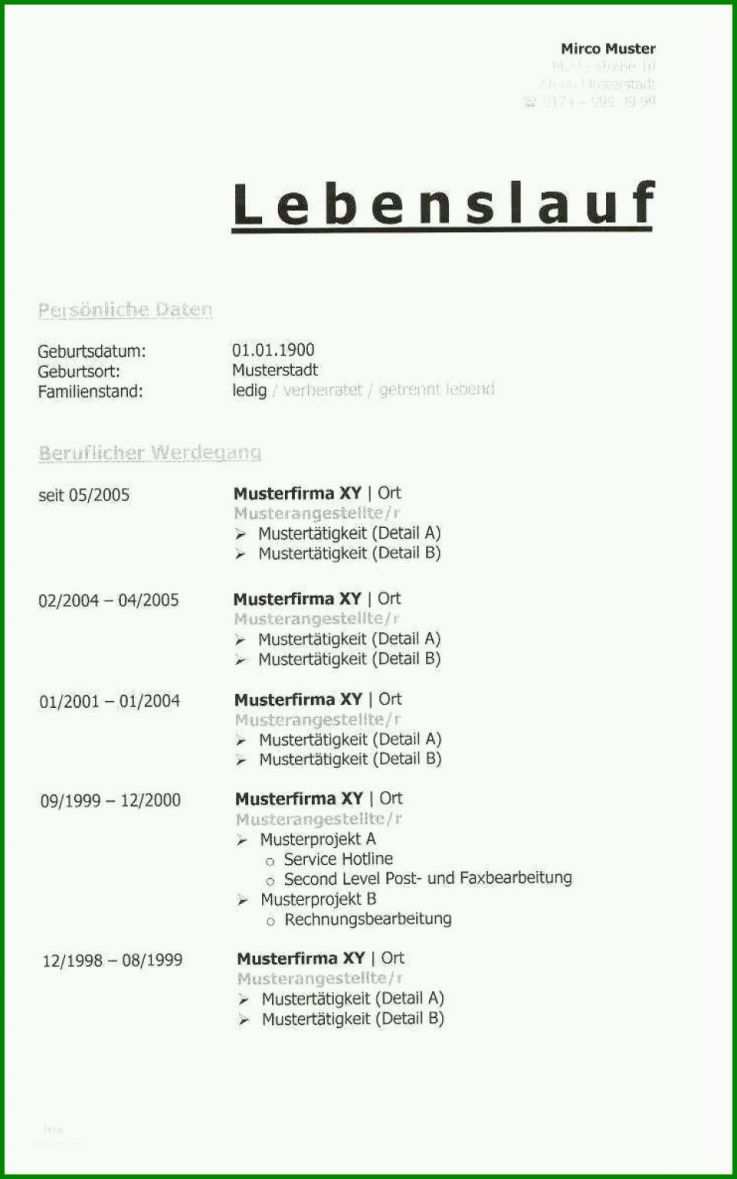 Limitierte Auflage Lebenslauf Vorlage Nach Der Ausbildung Nur Für Sie