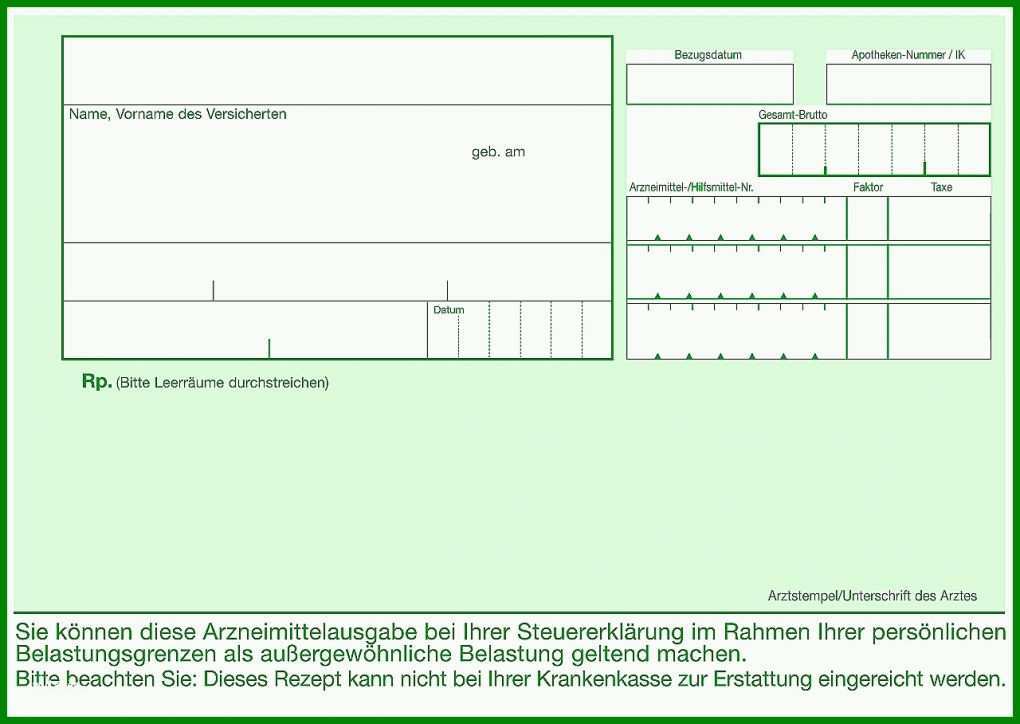 Schockieren Privatrezept Vorlage Pdf 1280x908