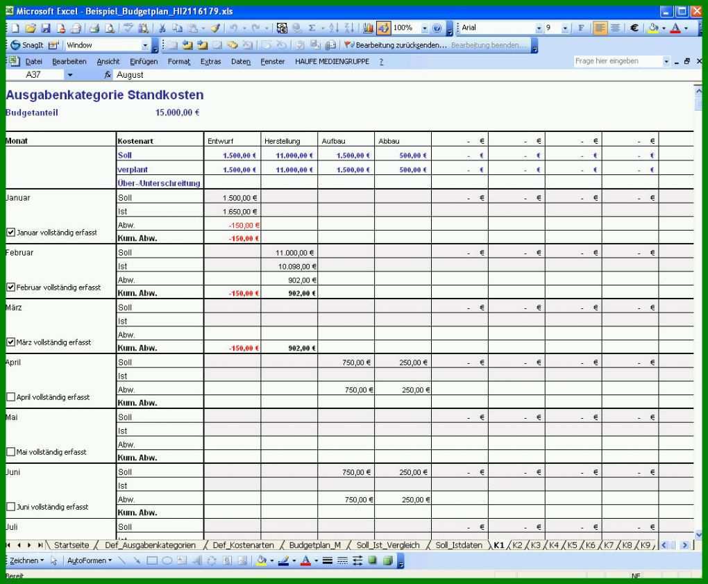 Atemberaubend Budgetplanung Marketing Vorlage 1084x894