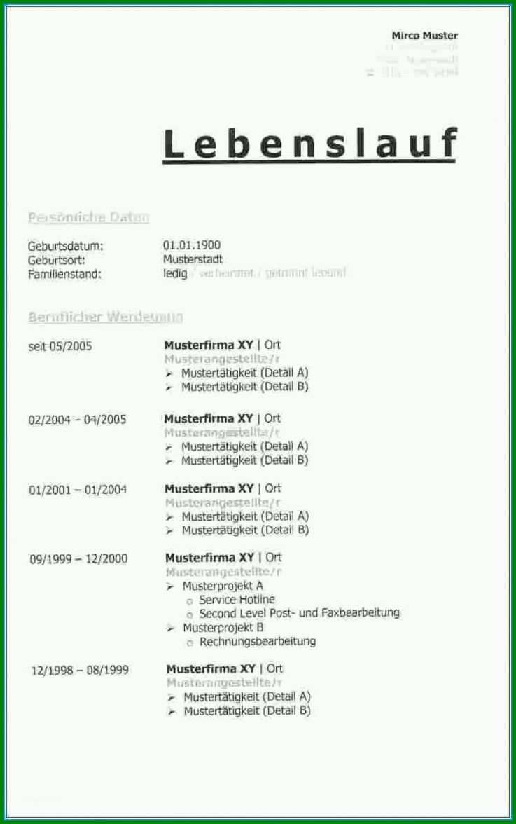 Ausgezeichnet Typisch Lebenslauf Vorlage Kostenlos Xing Lebenslauf