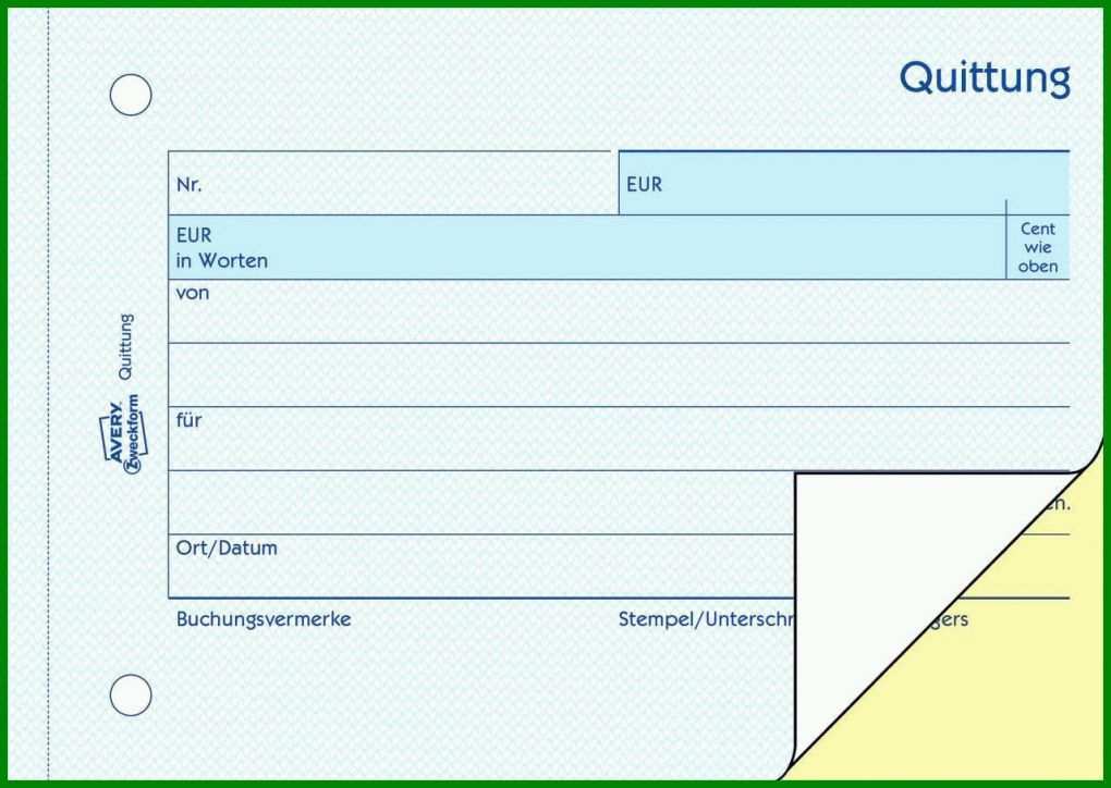 Wunderbar Quittung Vorlage Pdf 1280x908