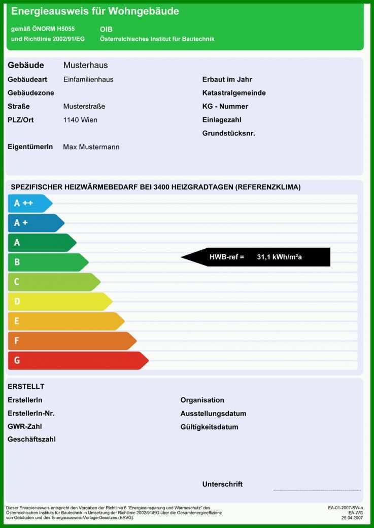 Wunderbar Vorlage Energieausweis 941x1325