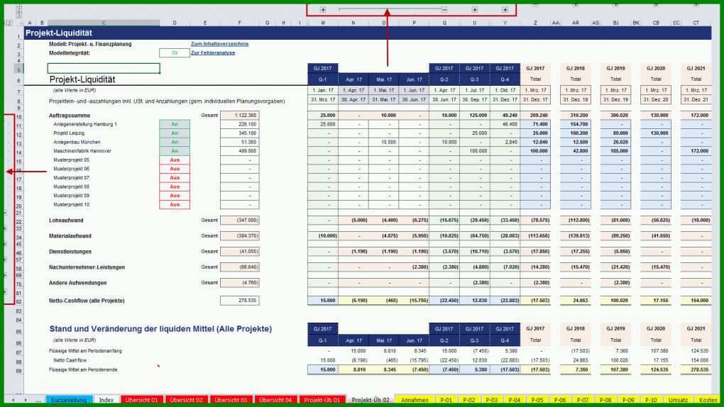 Außergewöhnlich Excel Vorlage Projekt 1622x912