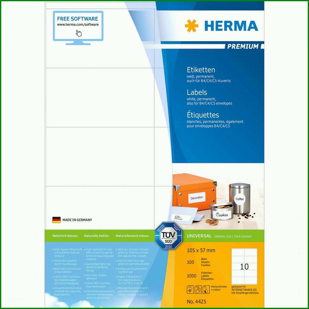 Fabelhaft Herma Etiketten Vorlage Word 1500x1500