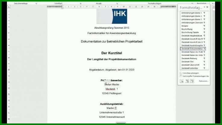 Erstaunlich Projektantrag Fachinformatiker Systemintegration Vorlage 1280x720