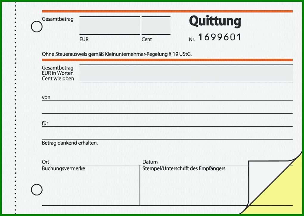 Erstaunlich Quittung Privatverkauf Vorlage Ohne Mehrwertsteuer 1500x1067