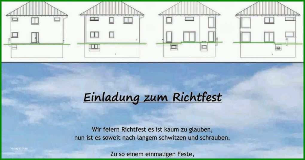 Selten Richtfest Einladung Vorlage 1200x630