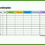 Toll Stundenplan Vorlage Mit Uhrzeit 866x619