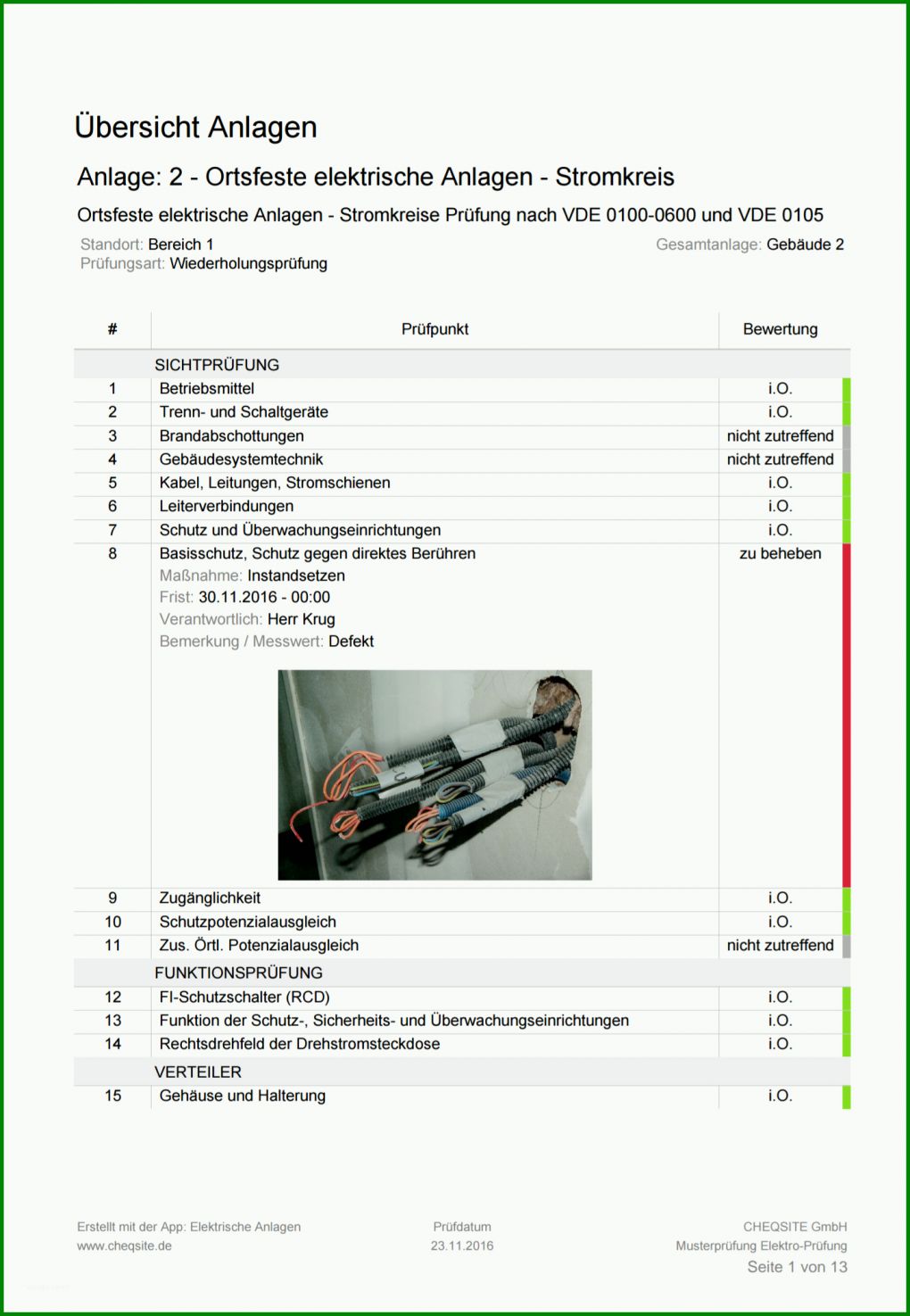 Selten Vorlage Prüfprotokoll ortsveränderliche Geräte 1440x2083