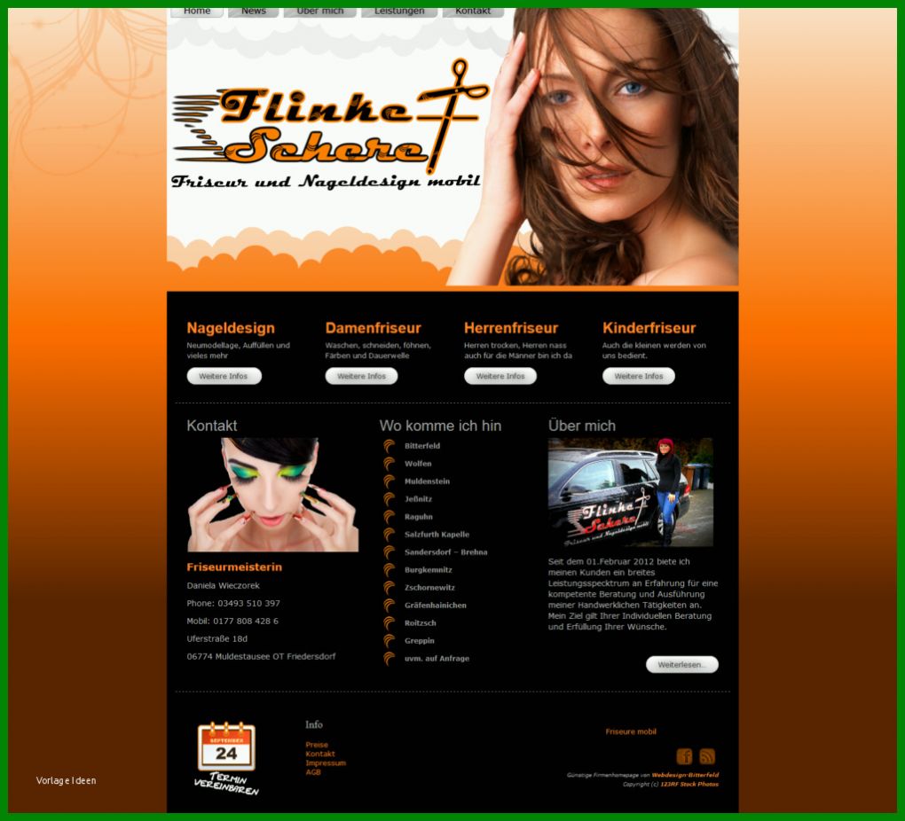 Beeindruckend Friseur Homepage Vorlage 1024x930