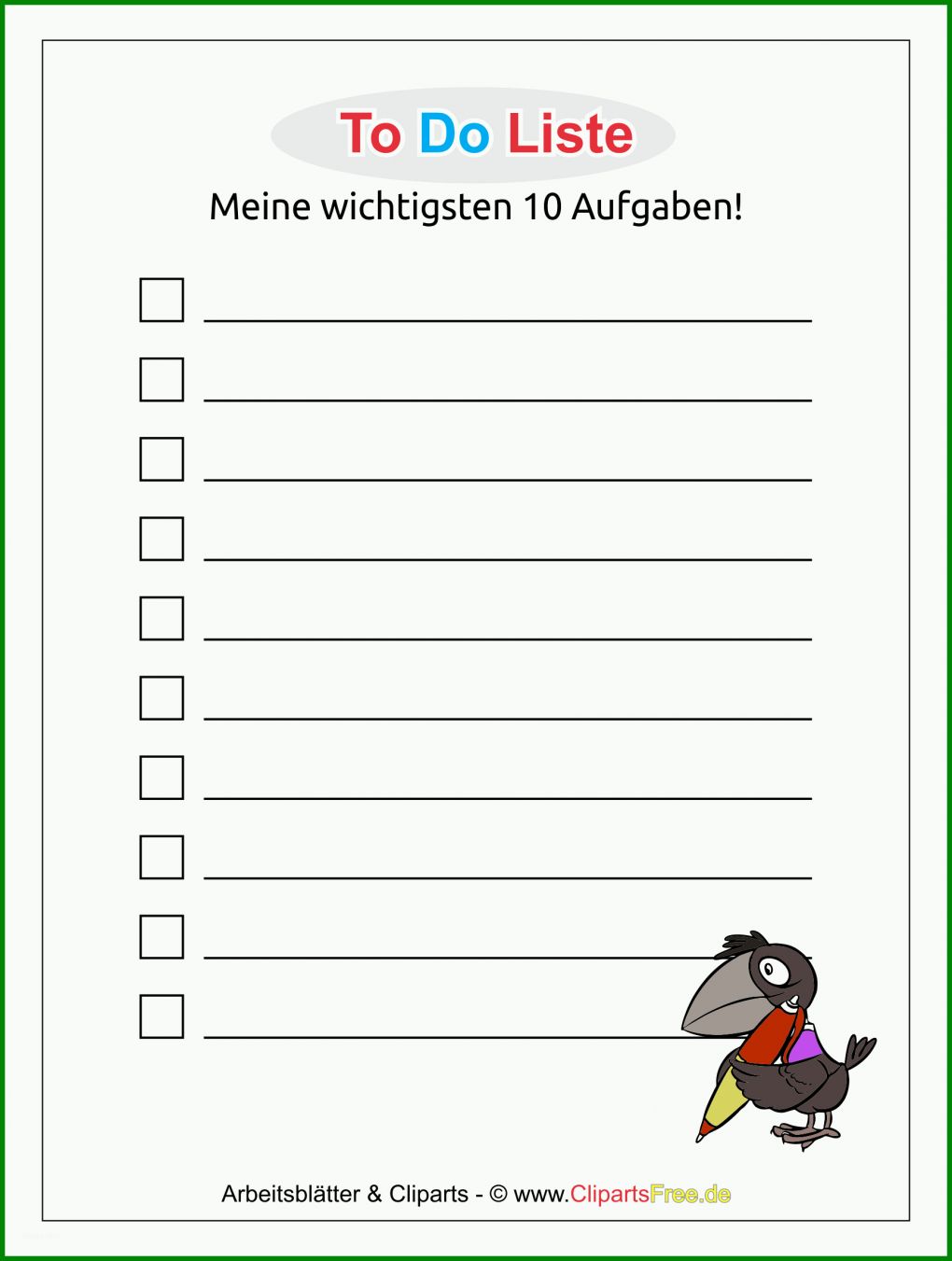 Erschwinglich to Do Liste Vorlage Pdf 1736x2300