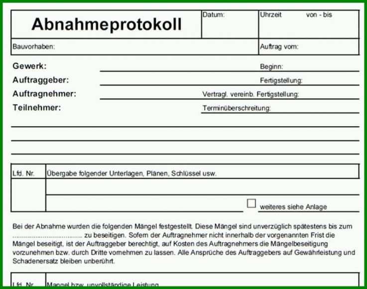 Größte Das Abnahmeprotokoll Nach § 640 Bgb Bzw § 12 Vob B 193076 ...