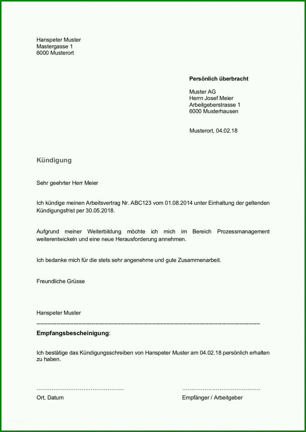 Spektakulär Kündigung Im Beiderseitigen Einvernehmen Vorlage 1240x1753