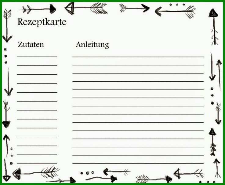 Ideal Vorlage Rezeptbuch 1000x821