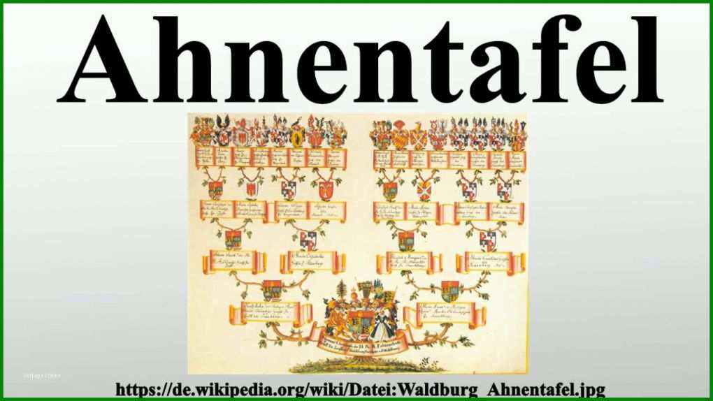 Größte Ahnentafel Vorlage 1280x720