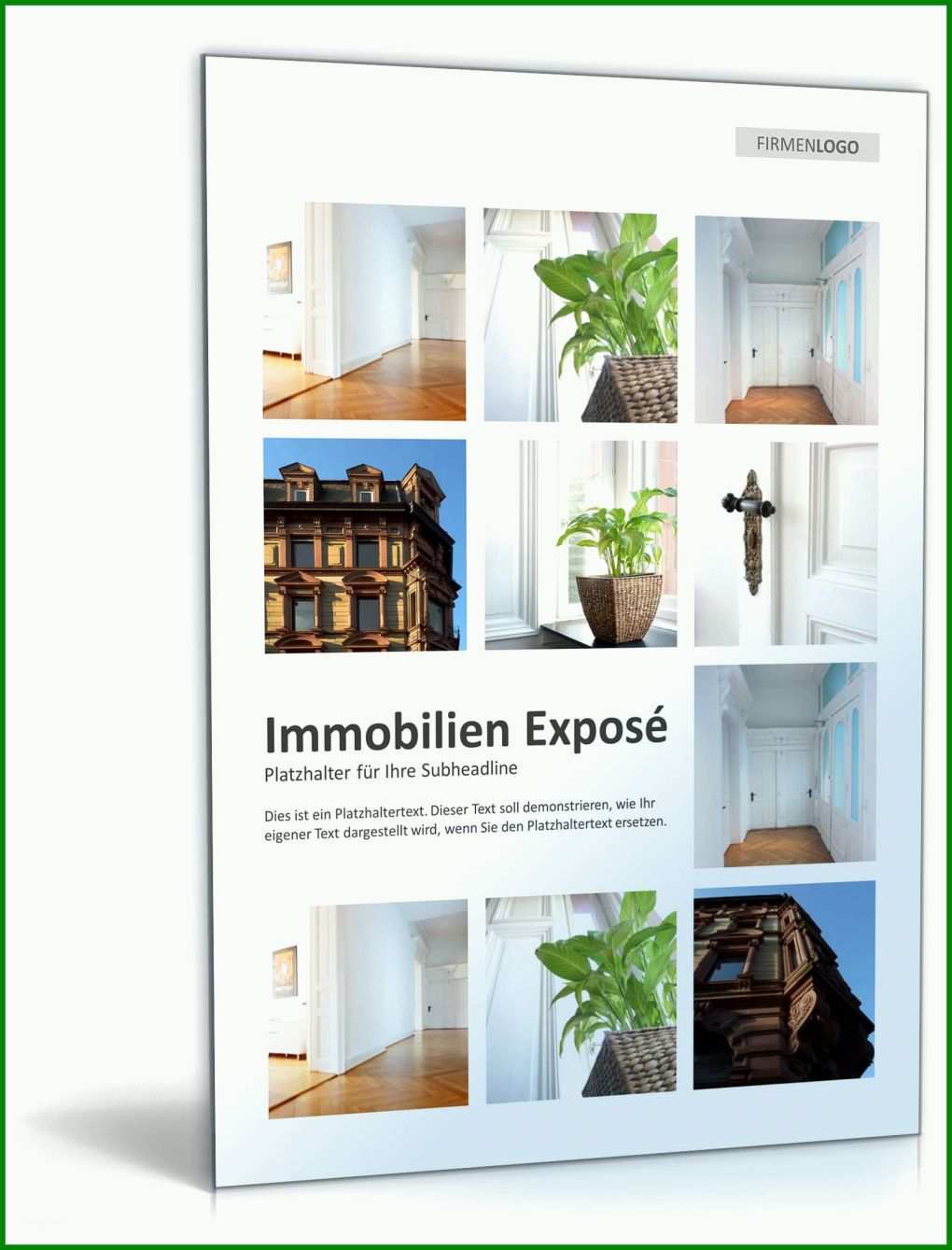 Faszinierend Immobilien Expose Vorlage Powerpoint 1600x2100