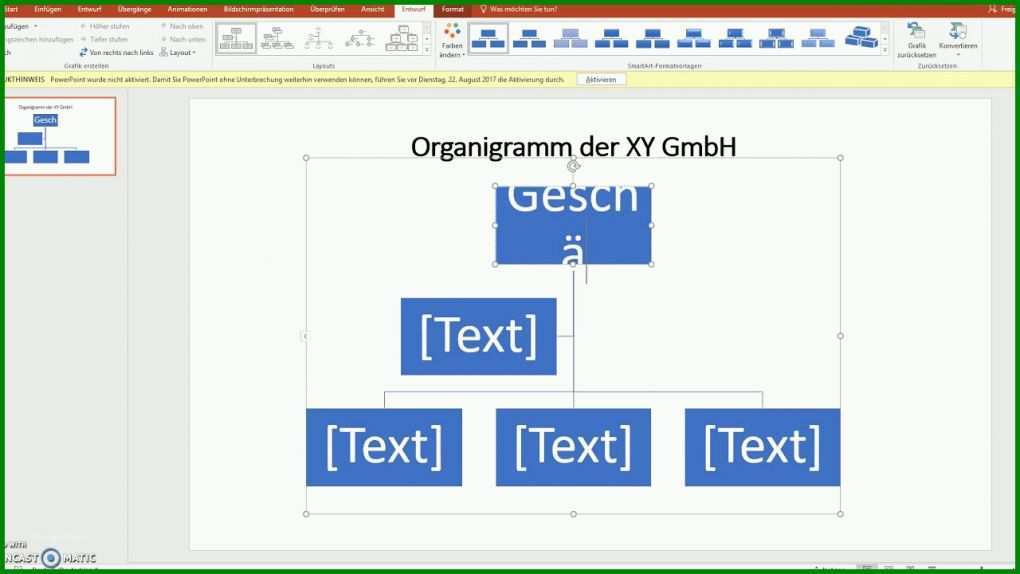 Unglaublich organigramm Vorlage Powerpoint Download 1280x720