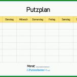 Unglaublich Putzplan Vorlage Excel 1016x721