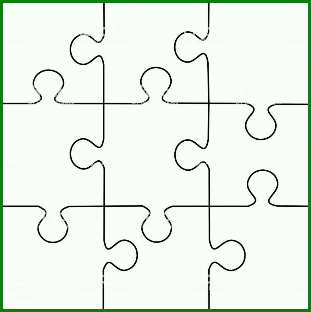 Einzahl Puzzle Vorlage 1022x1024