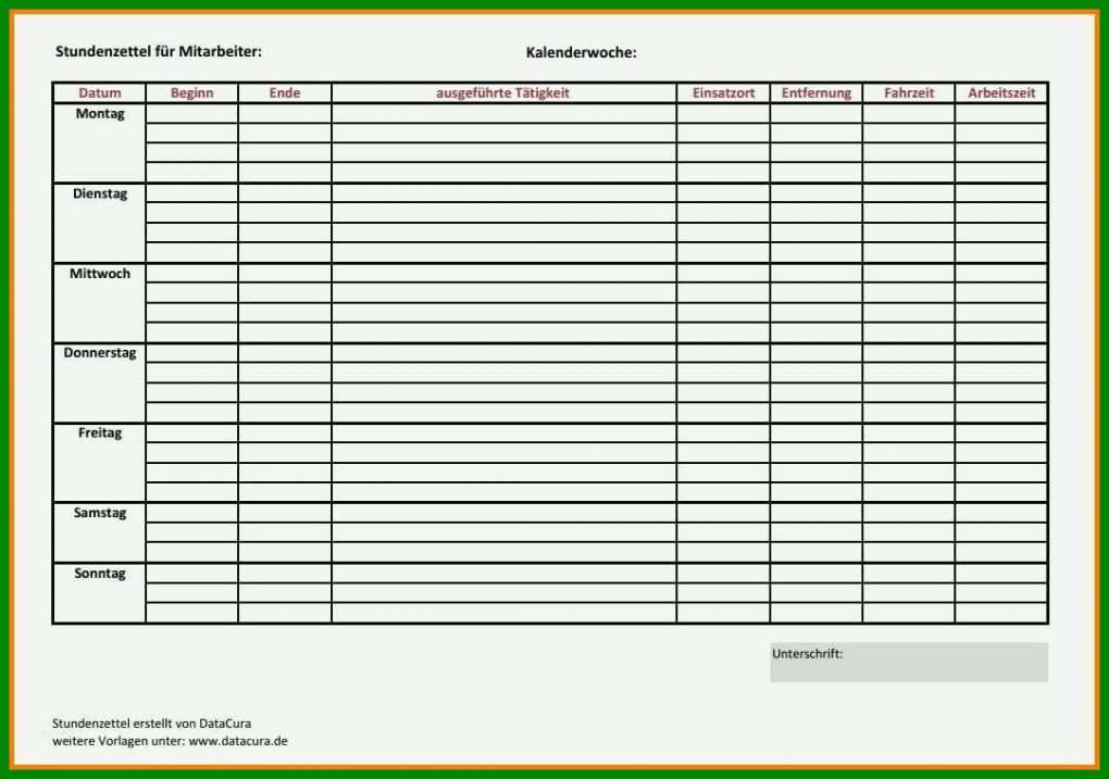 Fantastisch Rapportzettel Vorlage 1080x759