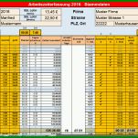 Limitierte Auflage Excel Arbeitszeiterfassung Vorlage 1132x693