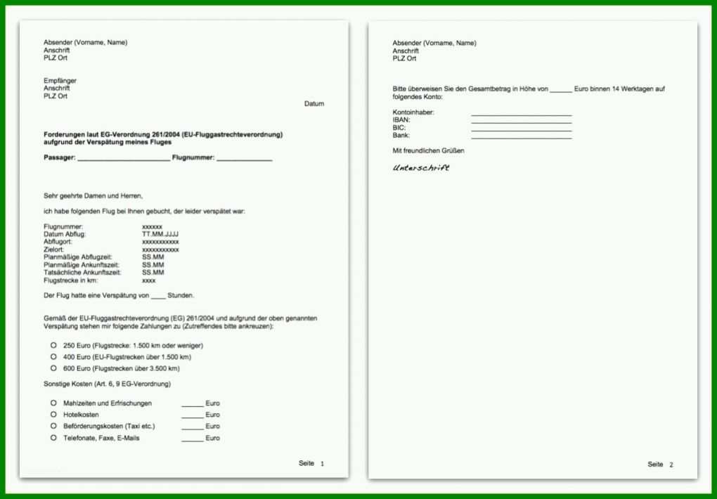 Wunderschönen Vorlage Flugverspätung Entschädigung 1206x840