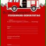 Einladungskarte Kindergeburtstag Feuerwehr Basteln Teil Der Feuerwehr Einladung Basteln Vorlage