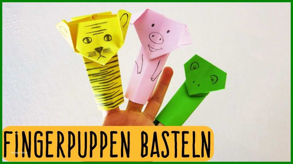 Fingerpuppen Aus Papier Basteln Falten Teil Der Fingerpuppen Basteln Aus Papier Vorlage