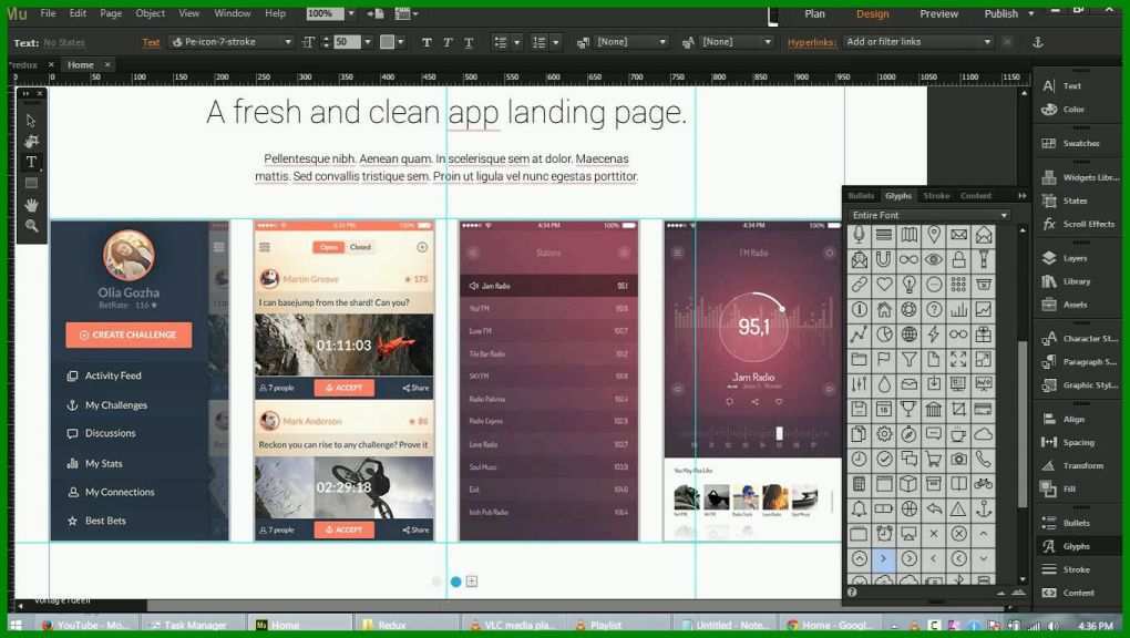 Ausnahmsweise Adobe Muse Vorlagen Free 1360x768